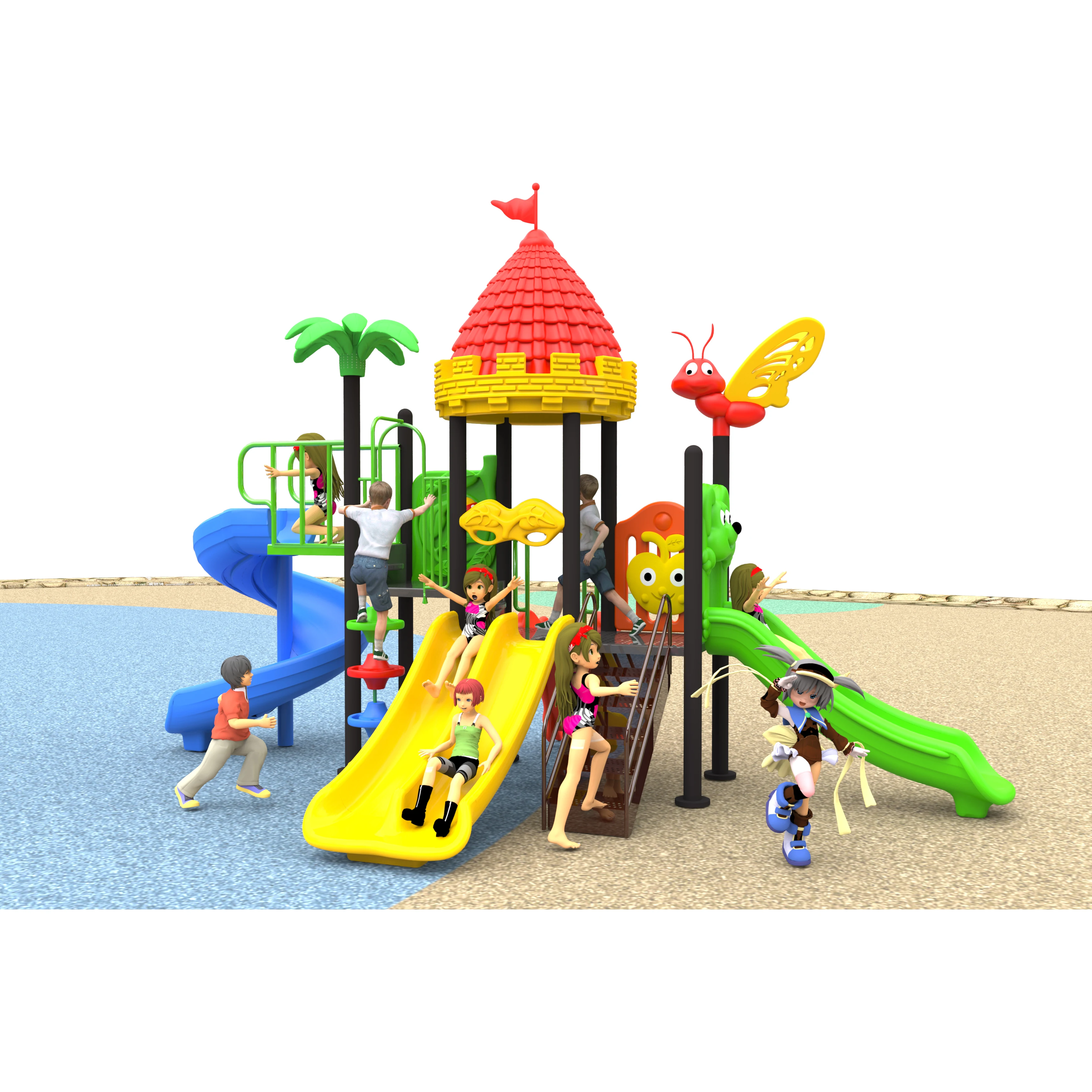 2027 New Product Portable School Garden Child Toy Big Slide Equipment Outdoor Playground for Kids Playground Equipment Parts