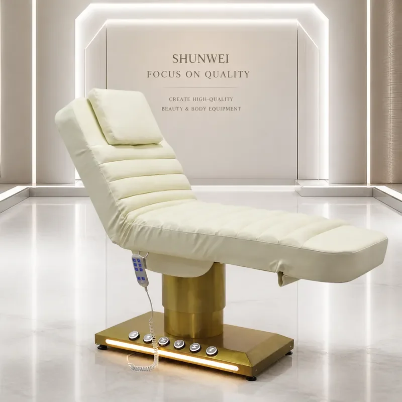 High End Electric Stainless Steel Beauty Bed for Massage Tattoo and Health Center Use Durable Professional Treatment Table