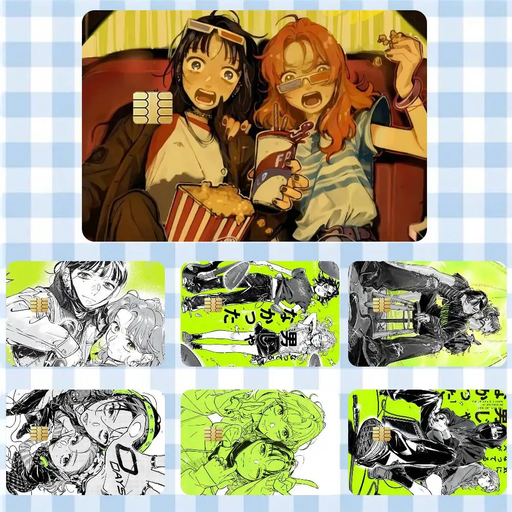 

The Guy She Was Interested In Wasnt a Guy at All Sticker Film Tape Skin for Credit Card Debit Card Waterproof Stickers Cartoon