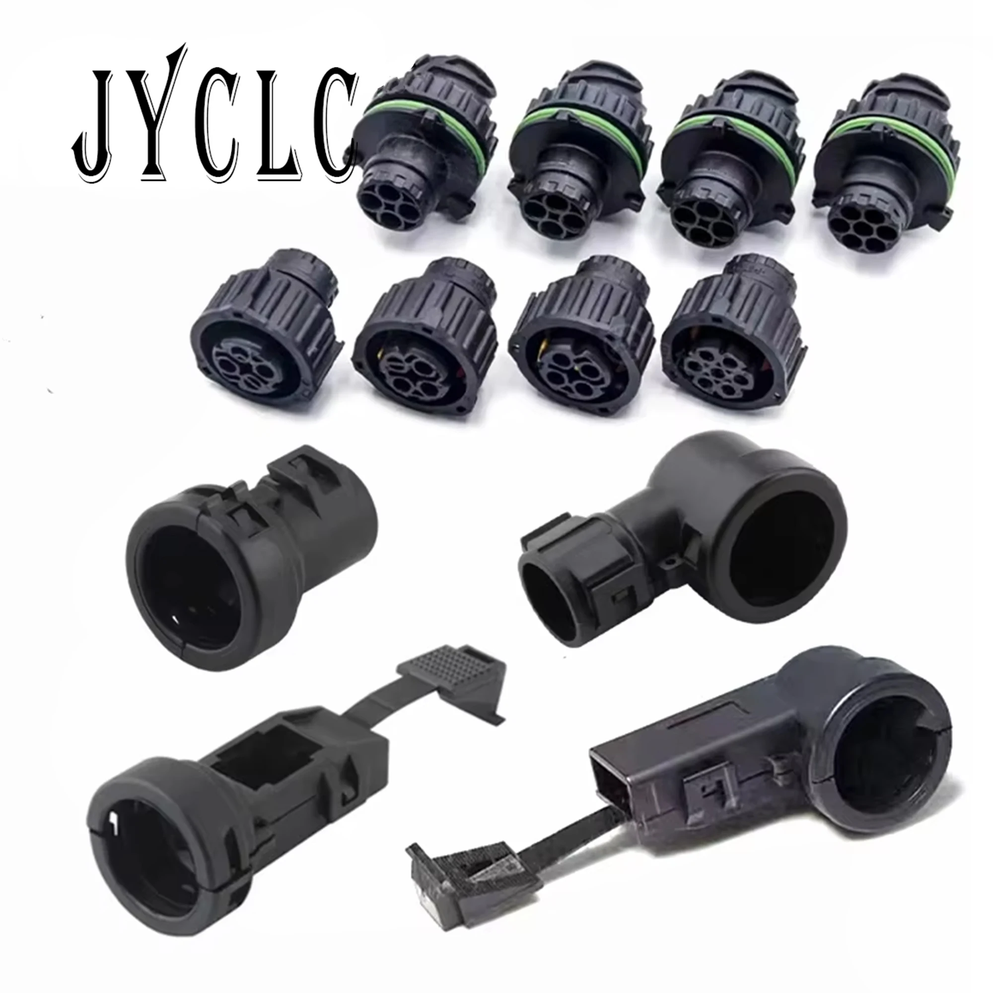 

1 Set Automotive DIN Circular Connector Harness Sheath Connector Fixed Outer Lock Universal 2/3/4/7 Pin Male Female Connector