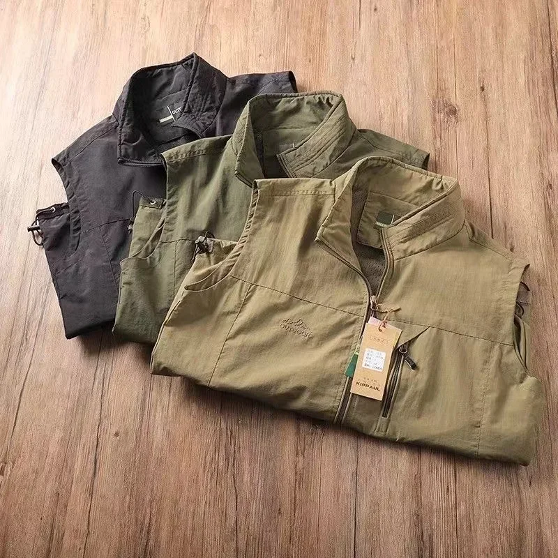 

Japanese functional garment vest new loose casual jacket outside wearing vest