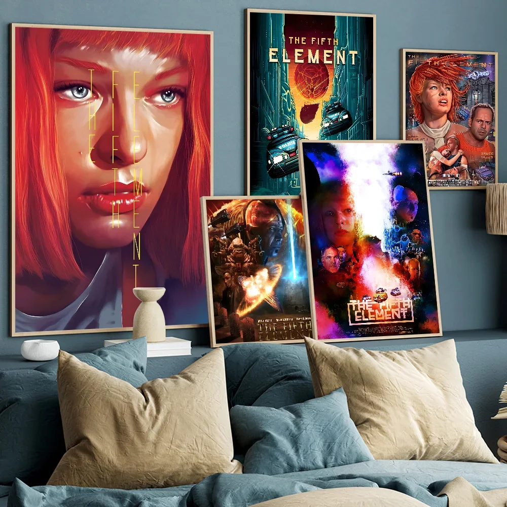 

F-Fifth E-Element Self-adhesive Art Poster Whitepaper Prints Posters Artwork Aesthetic Art Wall Painting