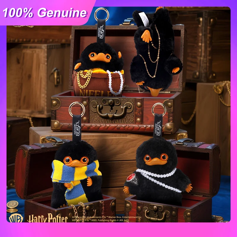 Authentic Beast Kingdom Harry Potter Fantastic Beasts Niffler Plush Keychain Blind Box Bag Pendant Collectible Gift Movie Fans