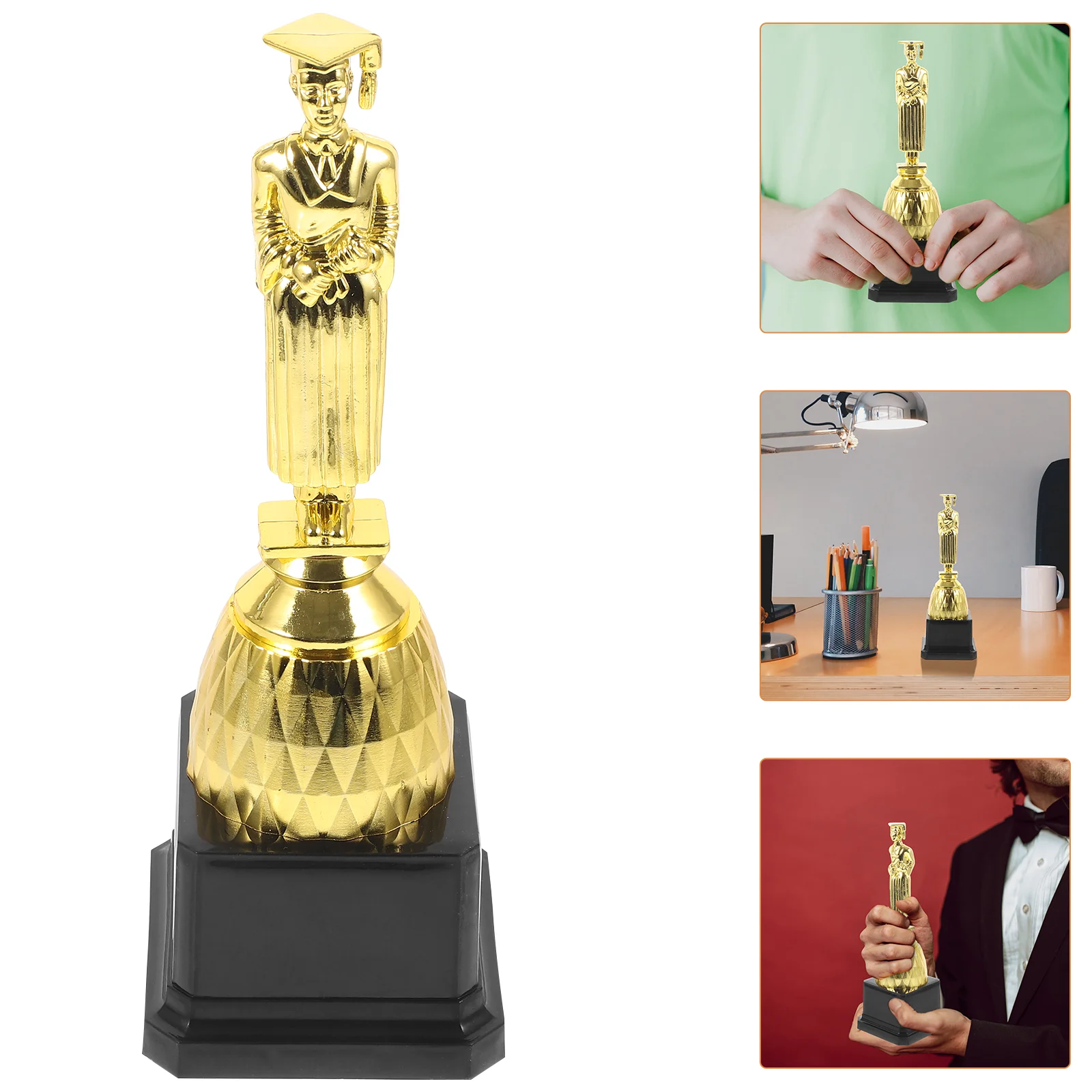 

Graduation Season Trophy Gift Party Prop Modeling Small Doctor Decoration Plastic Trophies Competition Game