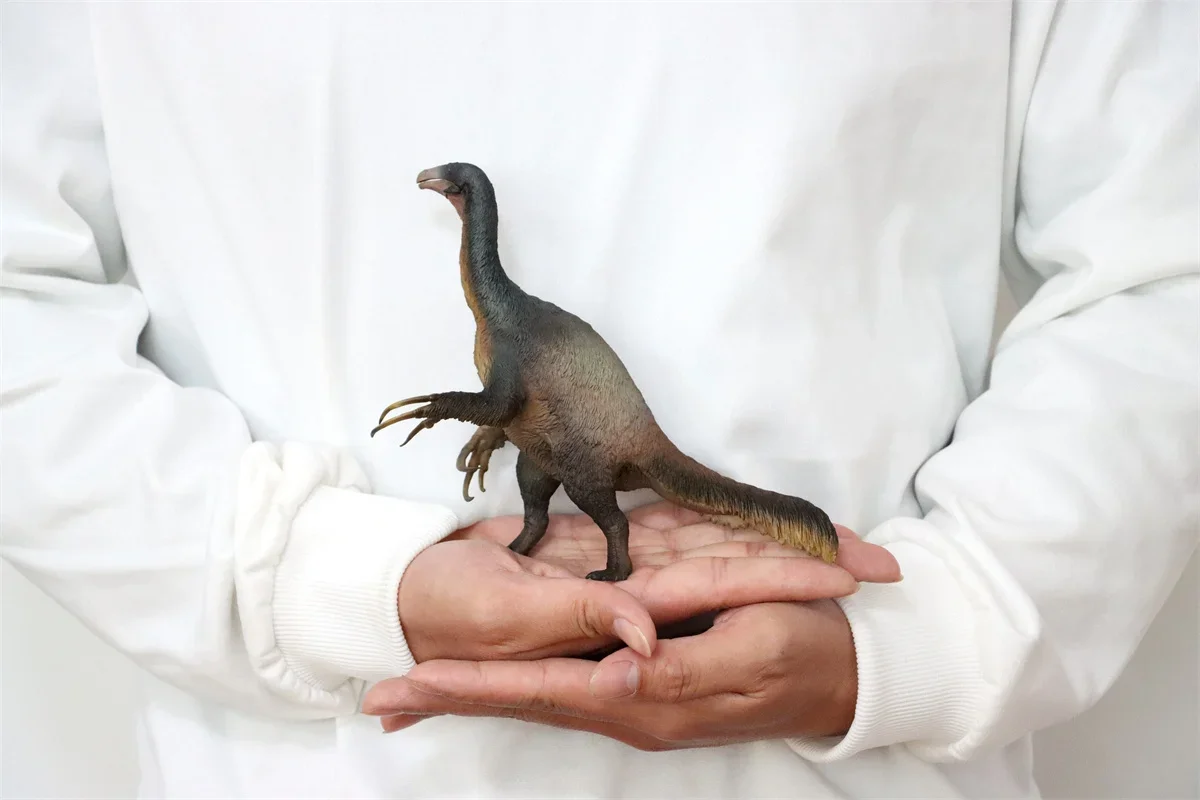 PNSO 65 Therizinosaurus Qingge Modell Tier Dinosaurier Abbildung Therizinosauridae Sammler Decor Realistische Pädagogisches Spielzeug Geschenk