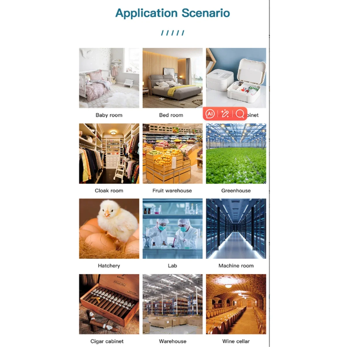 FEB-Tuya Zigbee Temperature Humidity Sensor Mini LCD Digital Display APP Remote Control Thermometer