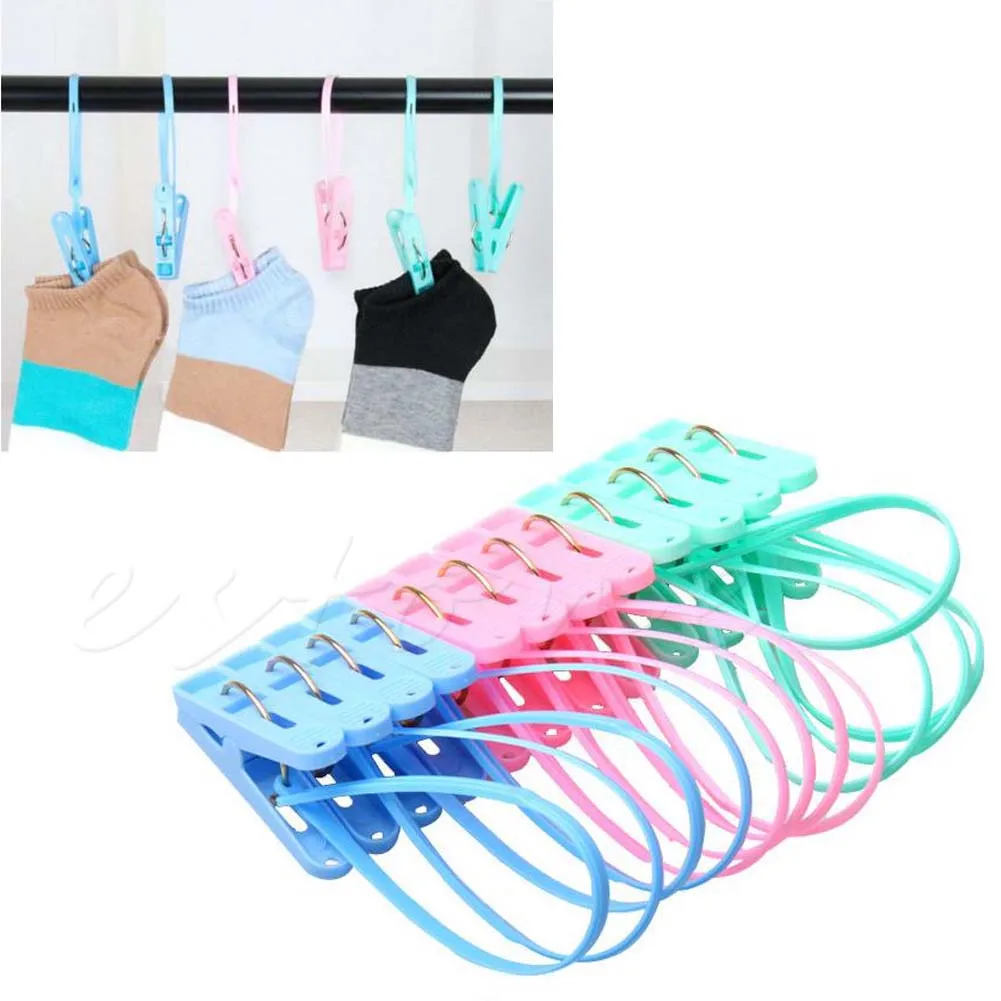 

X6HD 12pcs Windproof Clothespins Laundry Bra Socks Underwear Hanger Clip Multipurpose