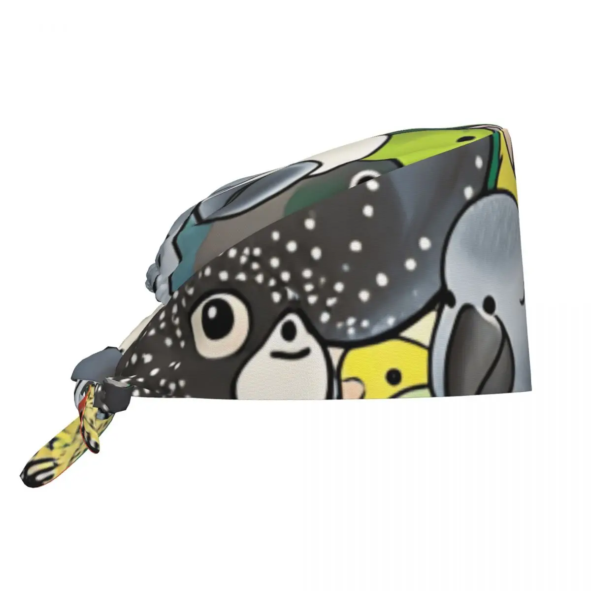 

Scrub Caps Parrot Party Poster Nurse Hats Men Women Fashion Medical Hat Comfortable Tie Back Working Cap