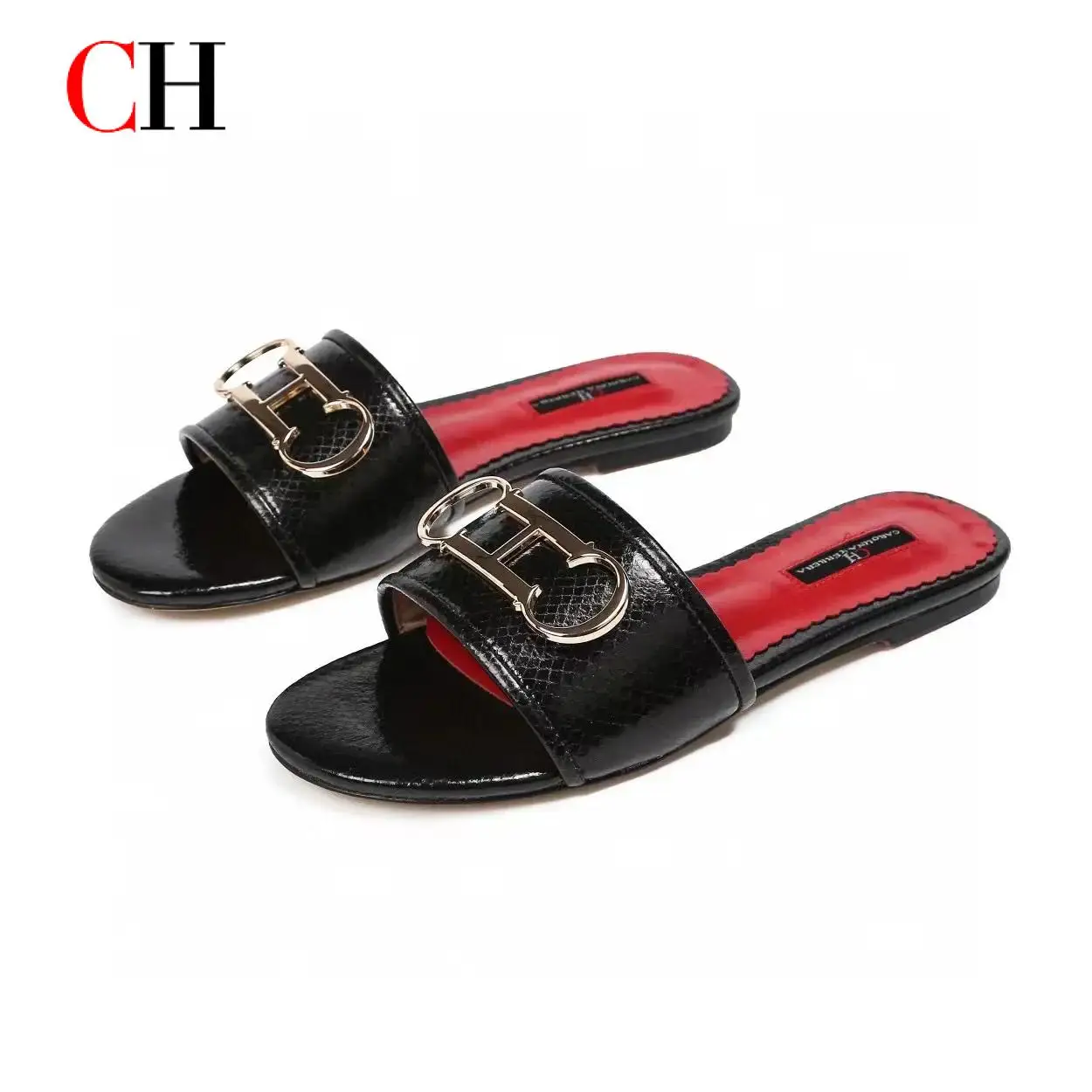

CH Women's Slippers Simple Solid Colour Design Outer Wear Beach Office Daily Style Fashion Solid Colours Women's Slippers