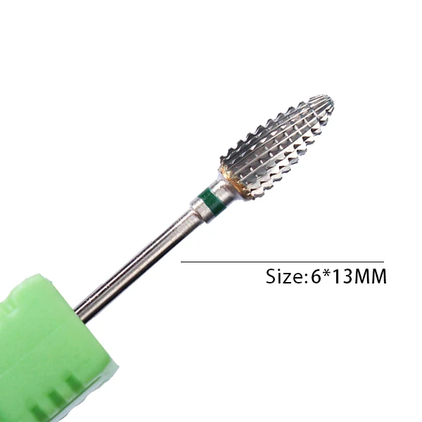 1pc Hartmetall Wolfram Nagel Bohrer Drehen Grat Fräsen Nagel Cutter Bits Bohrmaschine Maschine Für Maniküre Pediküre Werkzeuge