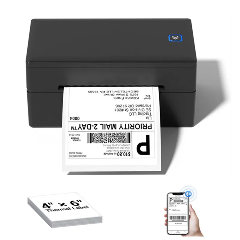 Bluetooth Thermal Shipping Label Printer Wireless 4x6 Label Printer for Express Packages Supports Android iPhone Windows Mac