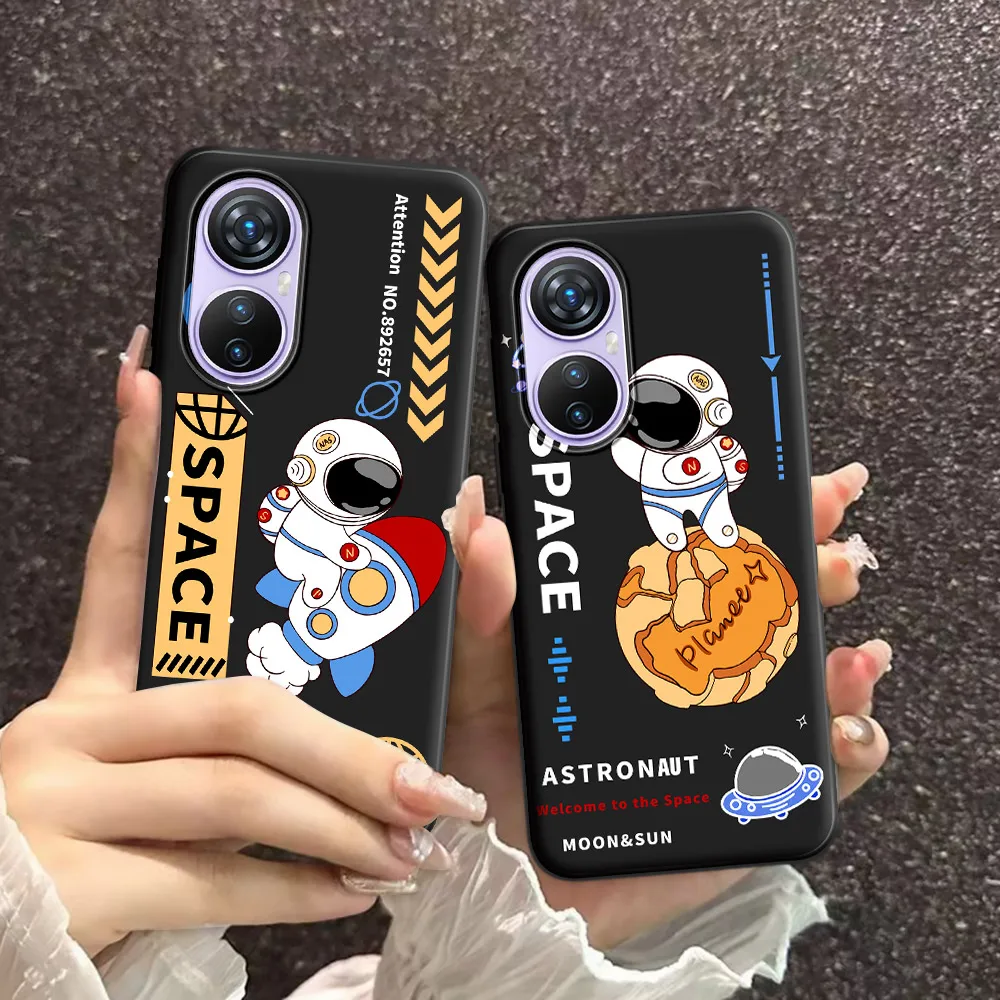 For Blackview A200 Pro Case Cartoon Ice Cream Soft Silicone TPU Astronaut Pattern Phone Case For Blackview A 200 Pro Back Cover