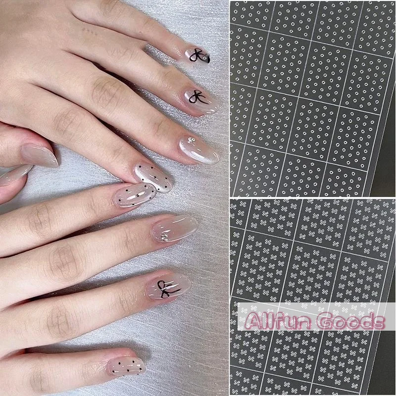1 Sheet Nail Art Hollow Out Sticker Star Butterfly Love Adhesive Template Stamp Stickers Nail Art Decoration Charm Nail Decals