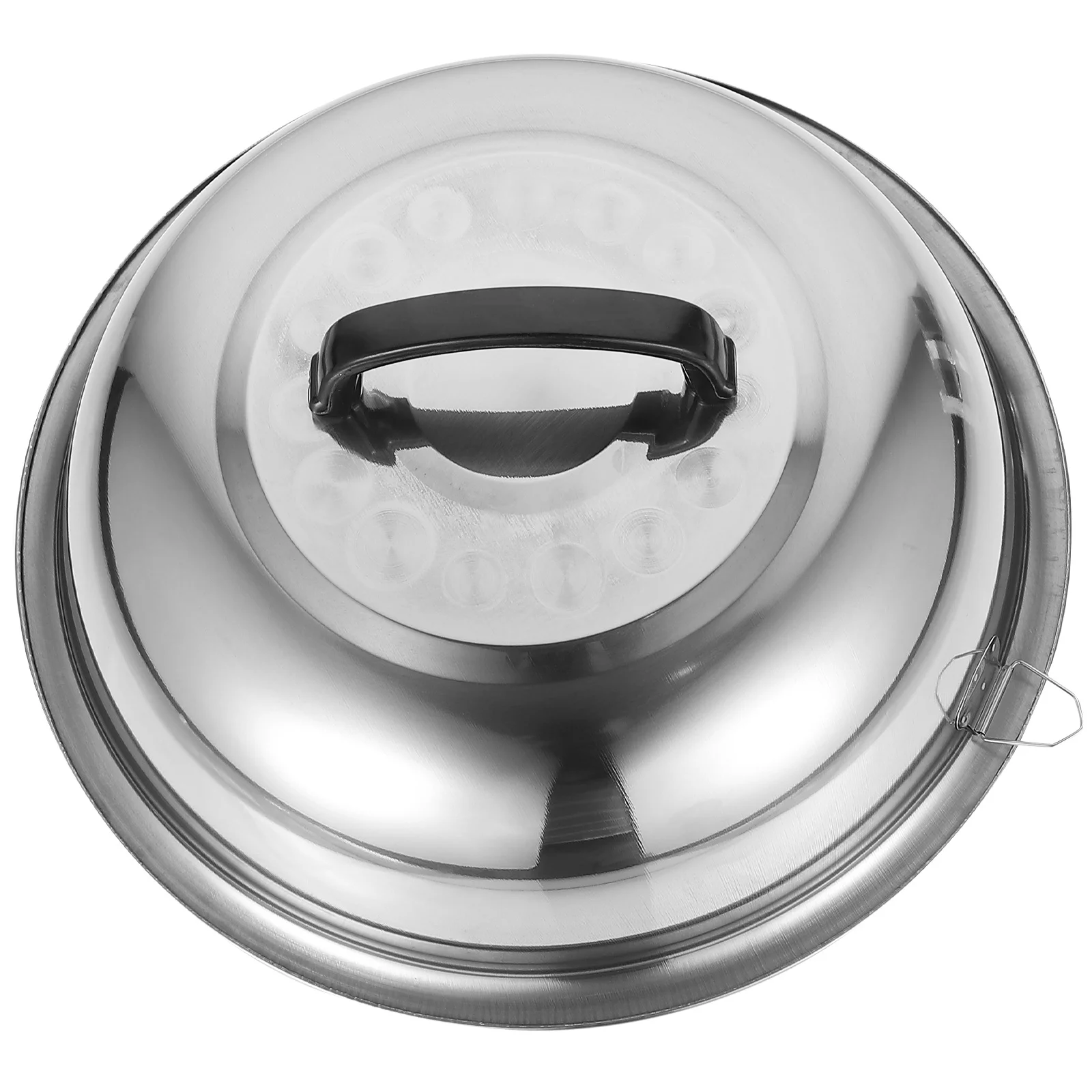 

4pcs 30Cm Stainless Steel Pot Covers Universal Heat Resistant Anti Oil Splashing Cookware Lids For Kitchen Pans Silver