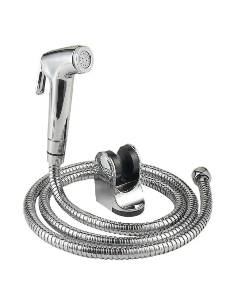 

Ручной распылитель для биде, регулируемый контроль давления воды, портативный распылитель для биде с пружинным шлангом для