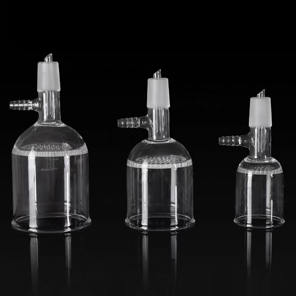 

1pcs 60/100/150/250ML 24# Standard Grinding Port Filter Funnel Lab Glass Honeycomb Plate Funnel with Side Suction Mouth