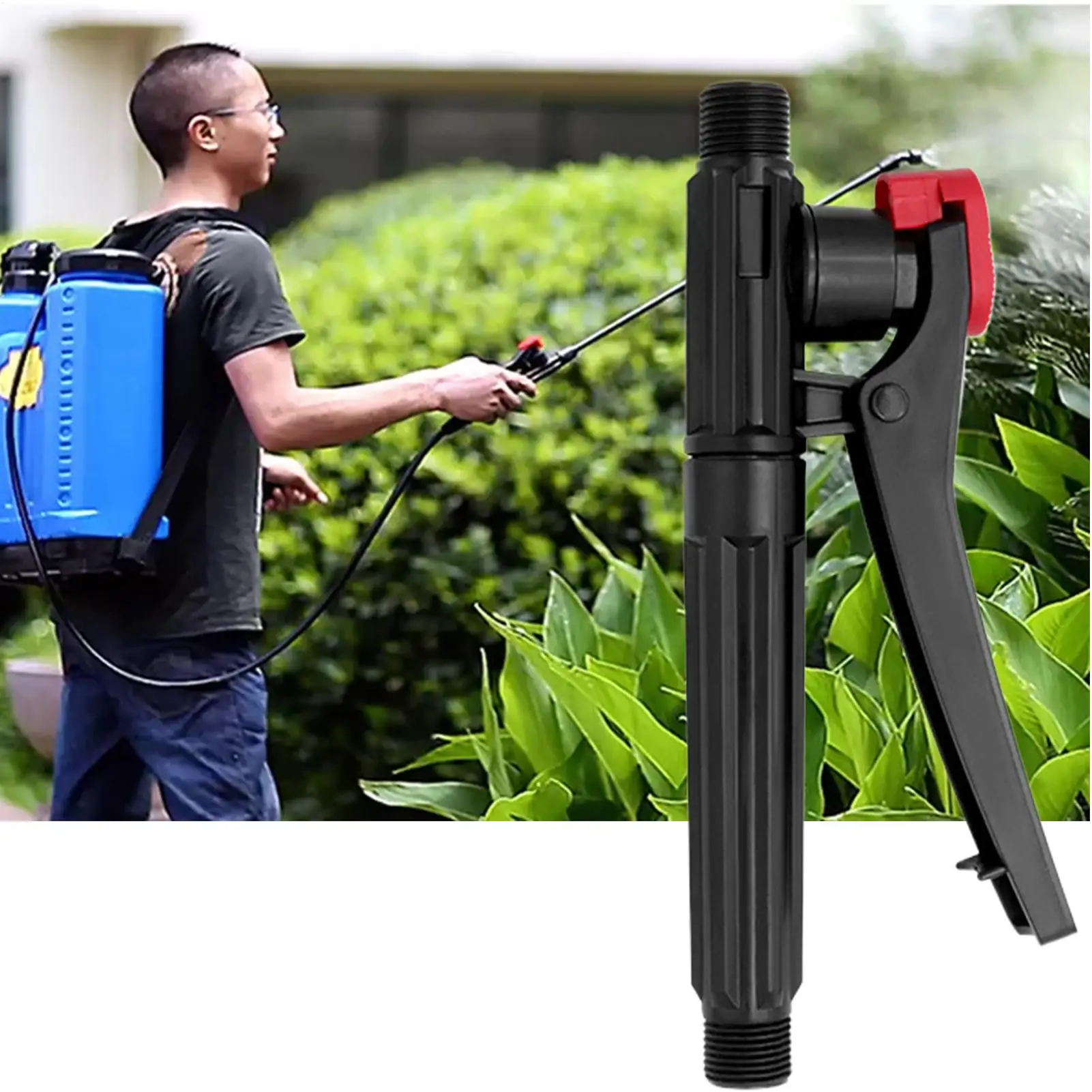 Durable Trigger Pump Sprayer Handle Parts For Garden Water Sprayer Weed Pest Control Convenient For One Hand Operation