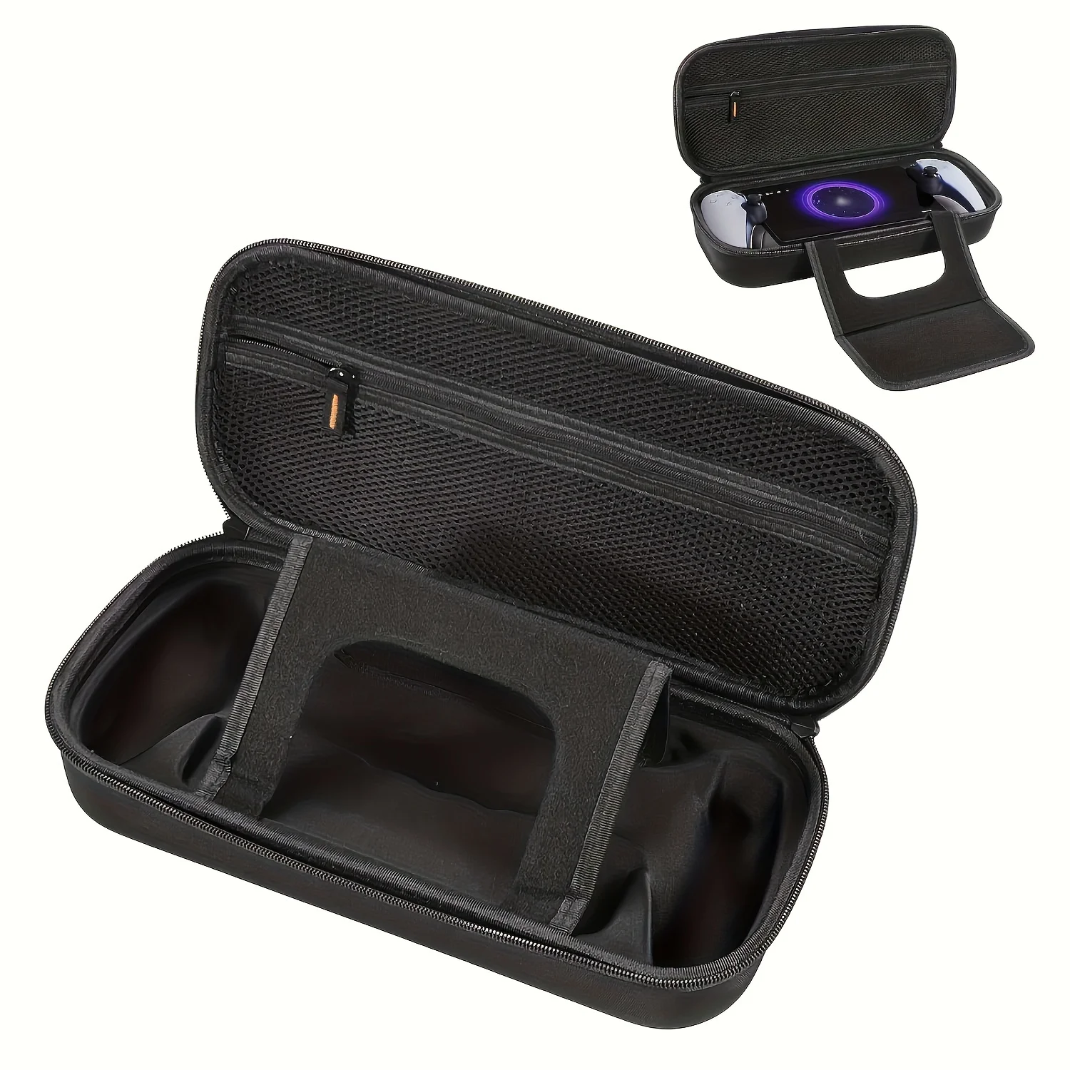 حقيبة تخزين EVA Traveler متوافقة مع مشغل جهاز التحكم عن بعد لجهاز Playstation مع حامل مدمج