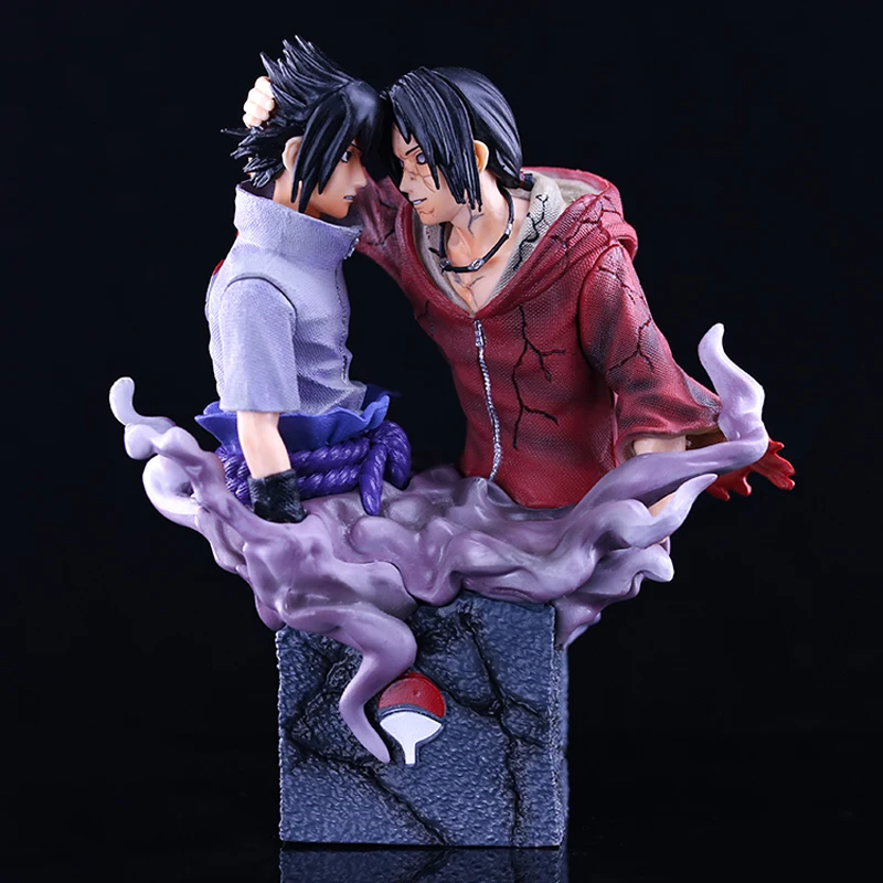 

17CM Naruto Uchiha Sasuke Itachi GK PVC Action Figures Anime Figure Brother Reconciliation Figurine Collectible Model Toys Gift