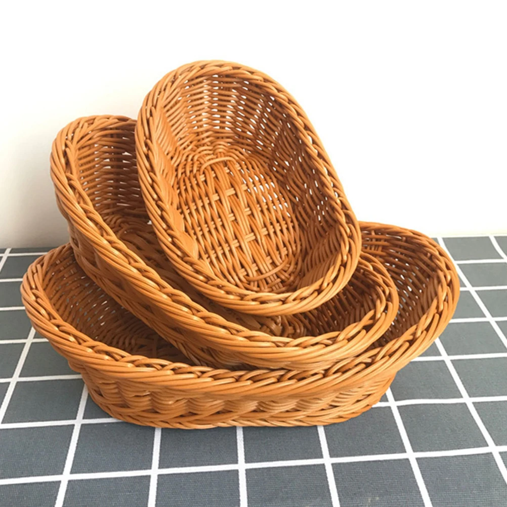 

2 Pcs Woven Basket Storage Versatile Medium Rattan Organizing Seagrass Baskets for Wicker