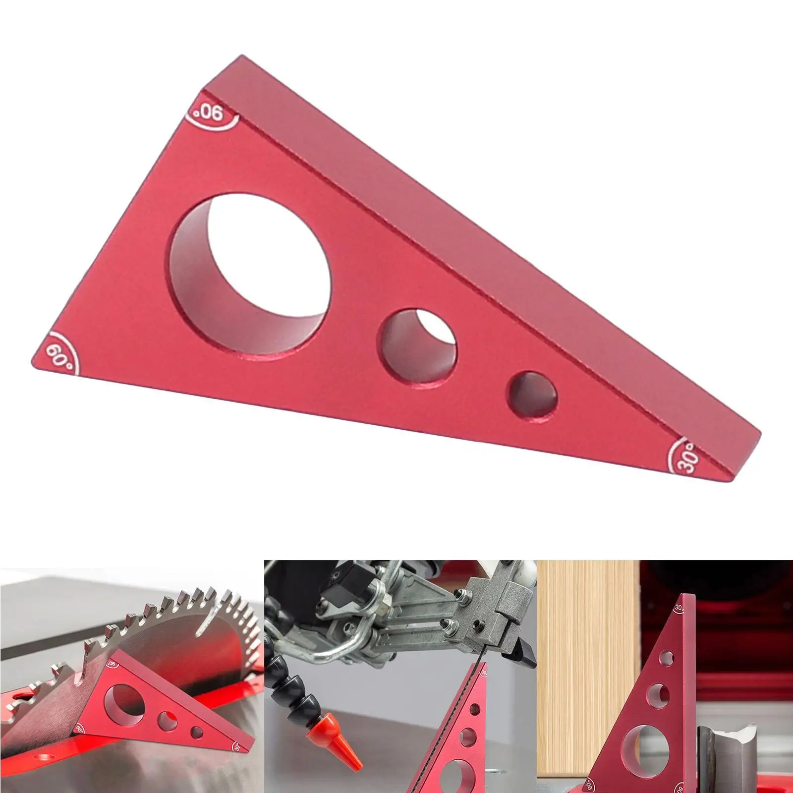 

Woodworking Triangle Ruler 30/60/90 Degrees Small Gauge Block for Engineer