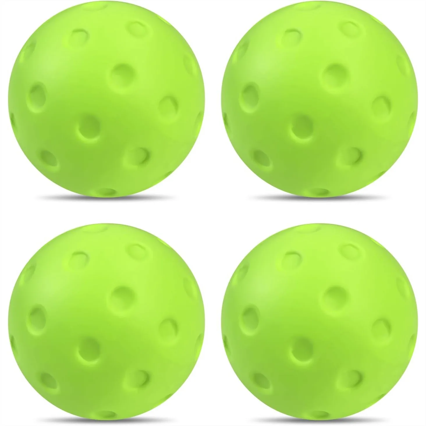 

Бесшумные пенопластовые мячи для пиклбола для тренировок в помещении и на улице, альтернатива теннису с функцией шумоподавления, набор из 4 штук