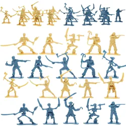 100 Pcs Pirate Soldier Toys Set Action Figures Pirate Warrior Mini Toys Soldier Figures Action Models Toy Playthings