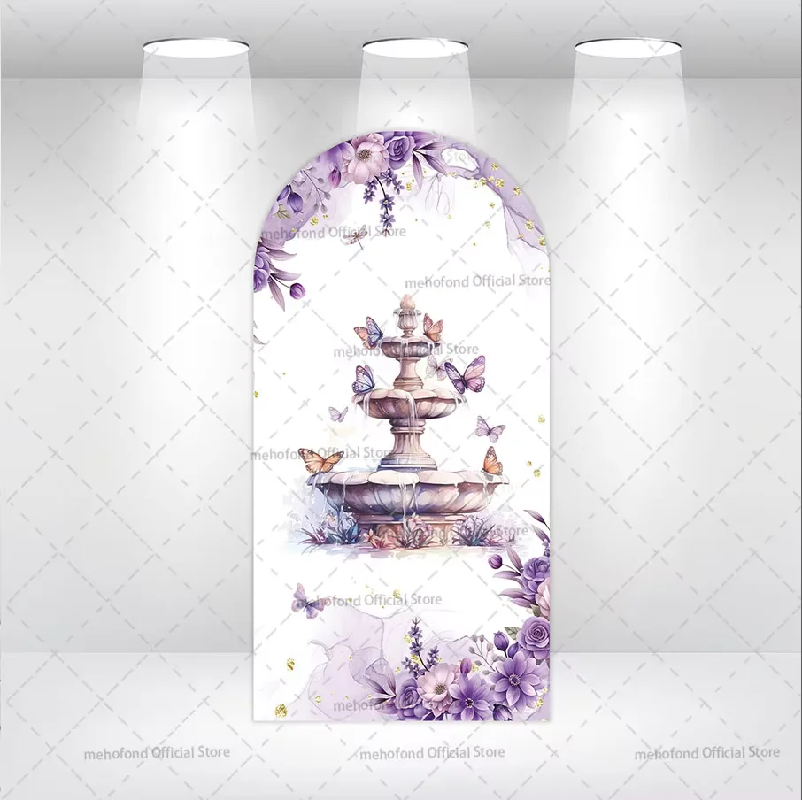Mehofond Custom 2-Sided My Baptism Cross God Bless First Communion Party Baby Shower Cover Chiara Arch Background Decor Backdrop