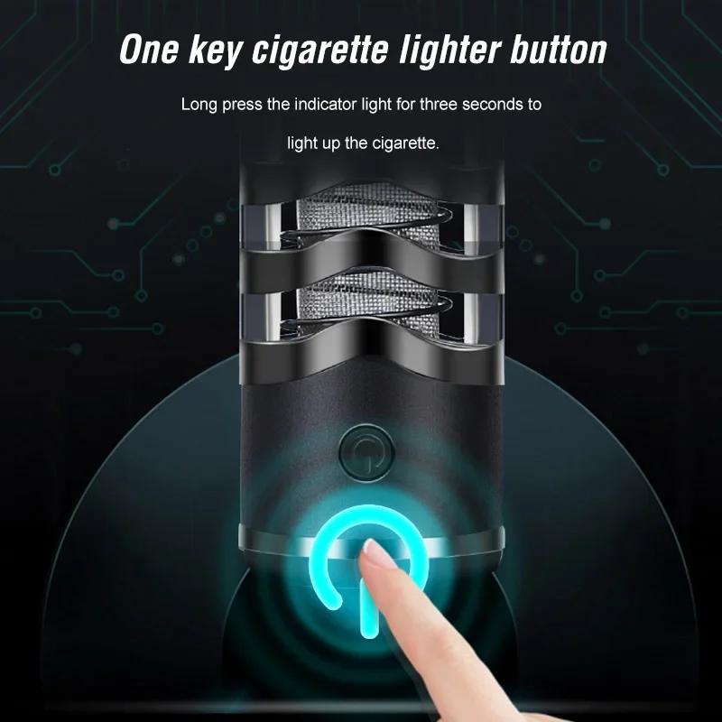 Mini Ashtray Cigarette Holder With USB Tungsten Coil Lighter Portable Ash Collection Anti-dirty Cigarettes Filter Smoking Tools