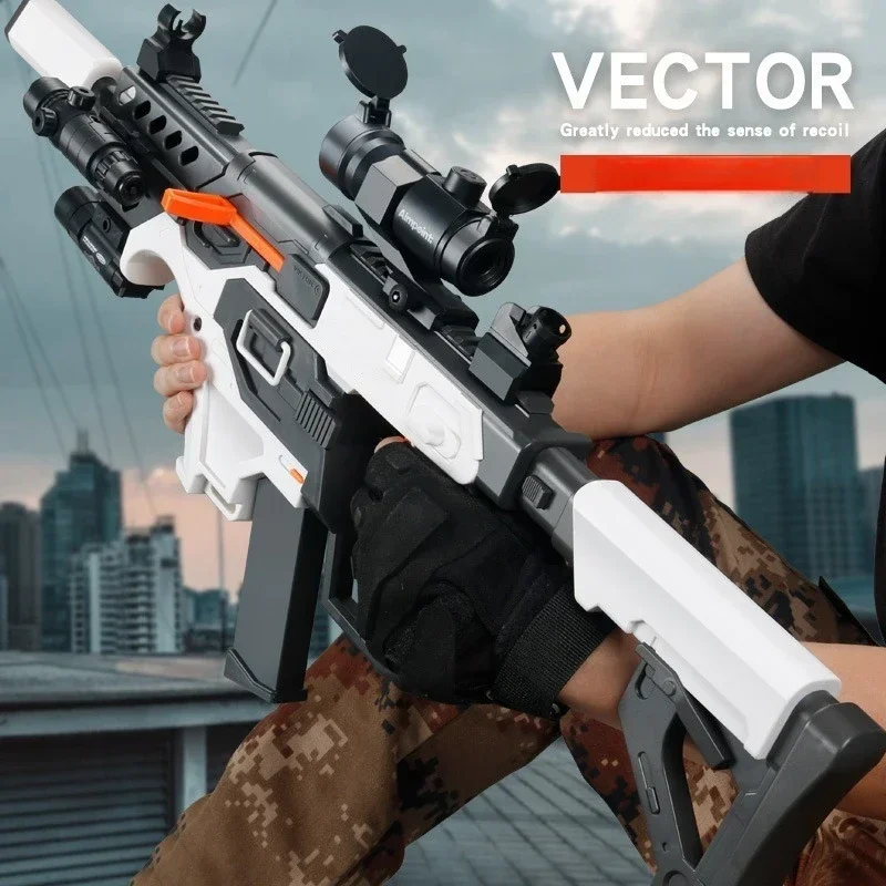 Vector Electric Soft Bullet Toy Gun Automatic Foam Darts Blaster Rifle Airsoft Weapon Machine Guns Toys for Boys Adult Men Gifts