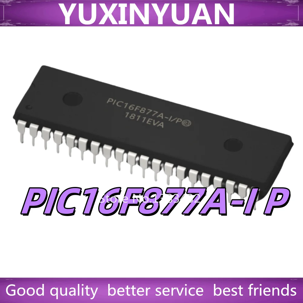 （1/PCSs） New Original PIC16F877A-I/P PIC16F887 PIC16F877A DIP-40 Single chip microcomputer chip In Stock