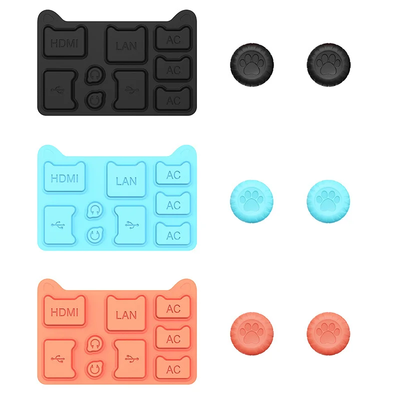 11‑in‑1 Silicone Dust Plug Set For Nintendo Switch 2 NS2 Dock Port Dust Cover Thumb Stick Joystick Caps Game Console Protective - view 5