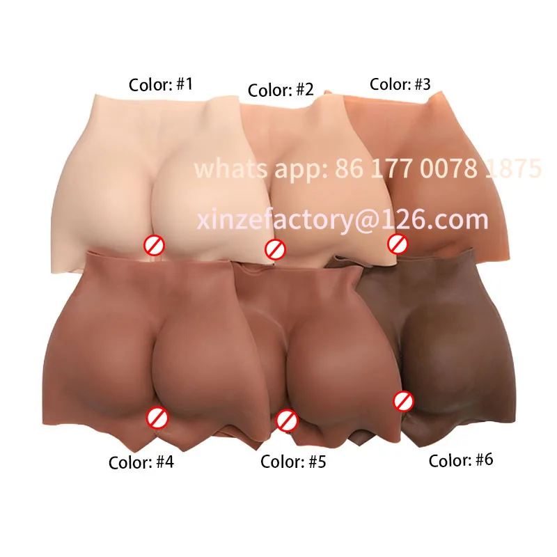 

Customizable opening pure silicone fake pants plump buttocks pseudo-girl cross-dressing