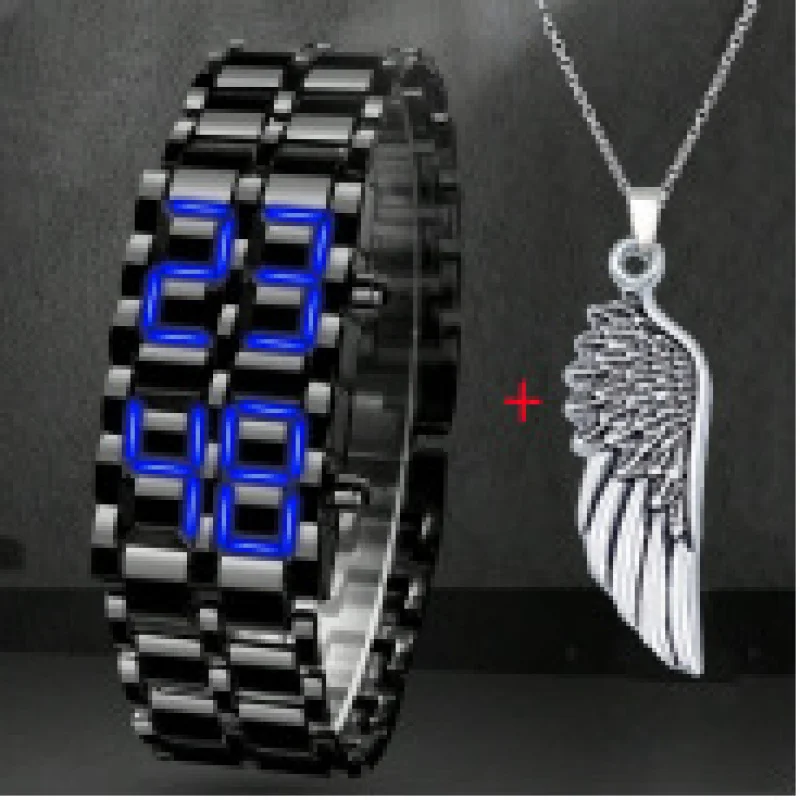 New trenddledsteel Band Fashion Student coppia personalità orologio al quarzo corona braccialetto vestito in magazzino