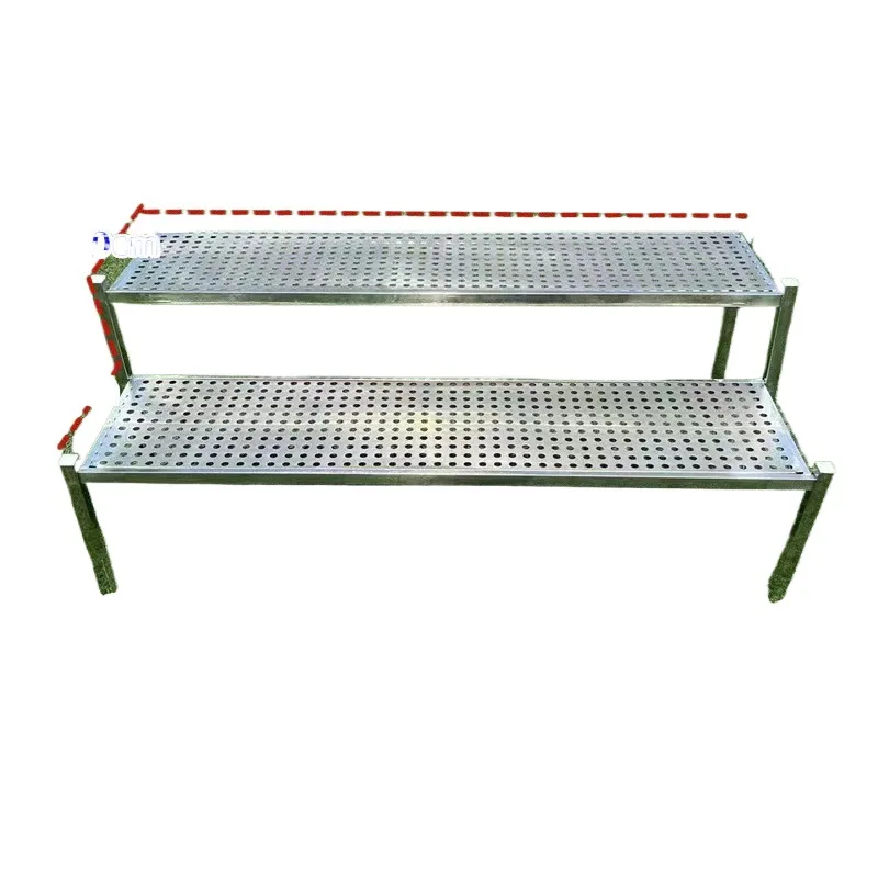 Stainless steel balcony succulent combination, outdoor garden outdoor flower stand