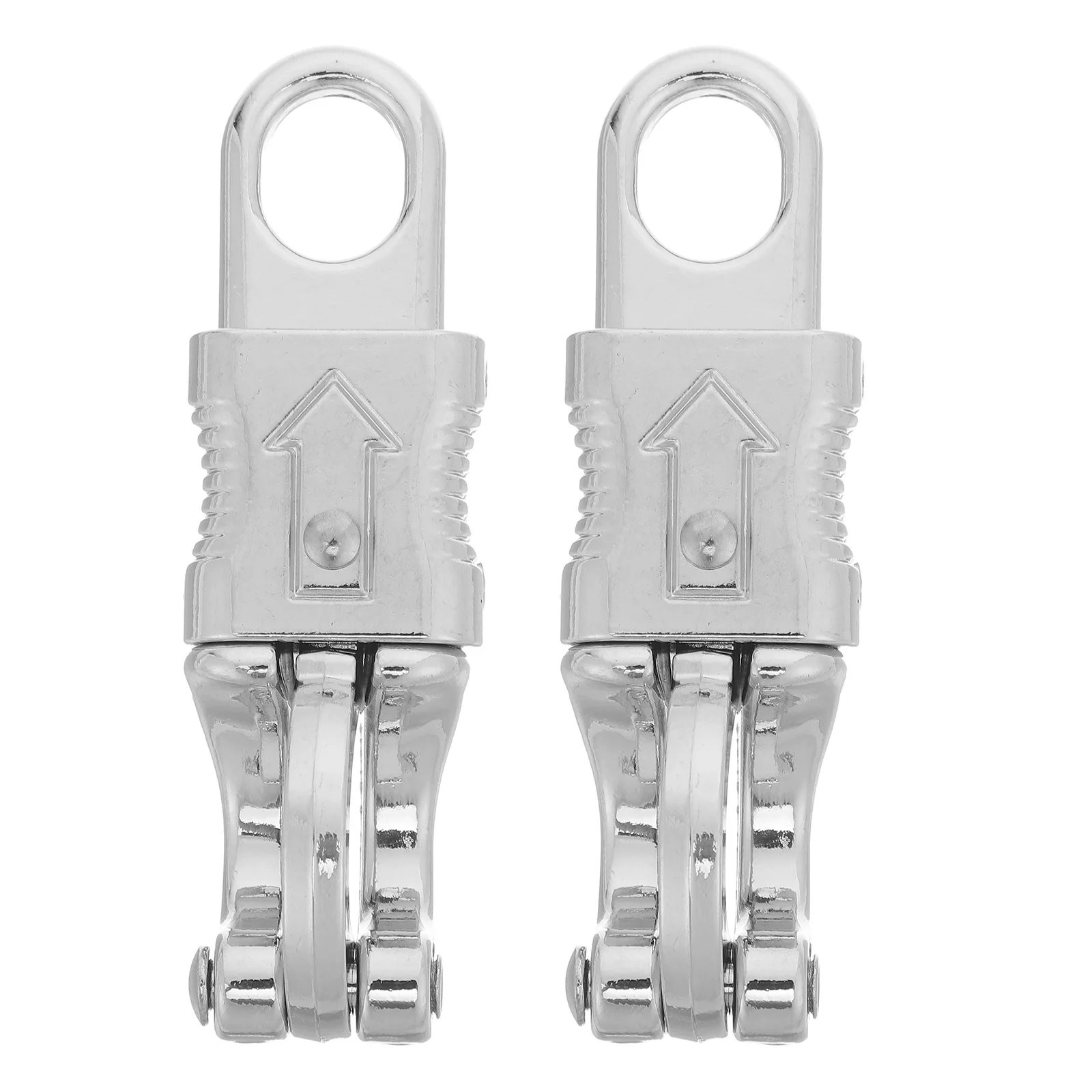 

2Pcs Zinc Alloy Horse Racing Harness Hooks Silver Snap Hook Leash Clip Rope Release Outdoor Clasp Equestrian