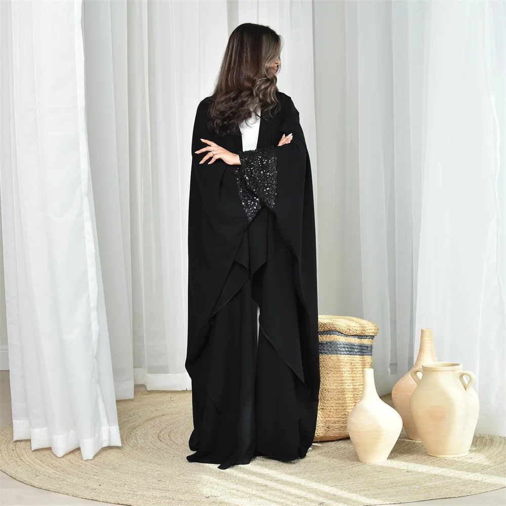 2024 Ramadán Eid Modesto Elegante Abaya Dubai lujo Turquía Islam vestido musulmán ropa mujeres Kebaya Kaftan Robe Femme Musulmane