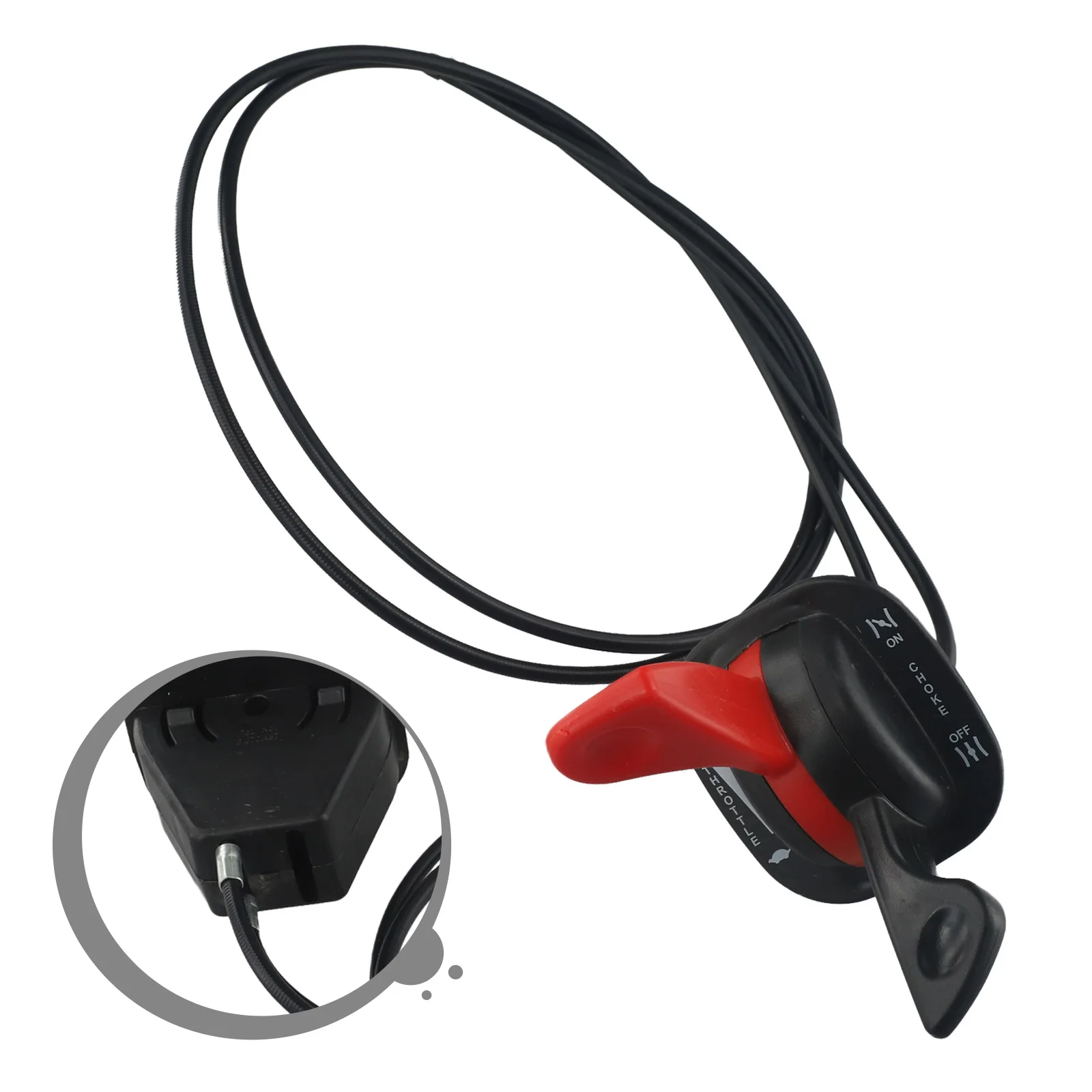 

Lawn Mower Parts Control Assembly Plastic+Rubber+Metal 1pc Choke Cables Dual Control Assembly Throttle Brand New