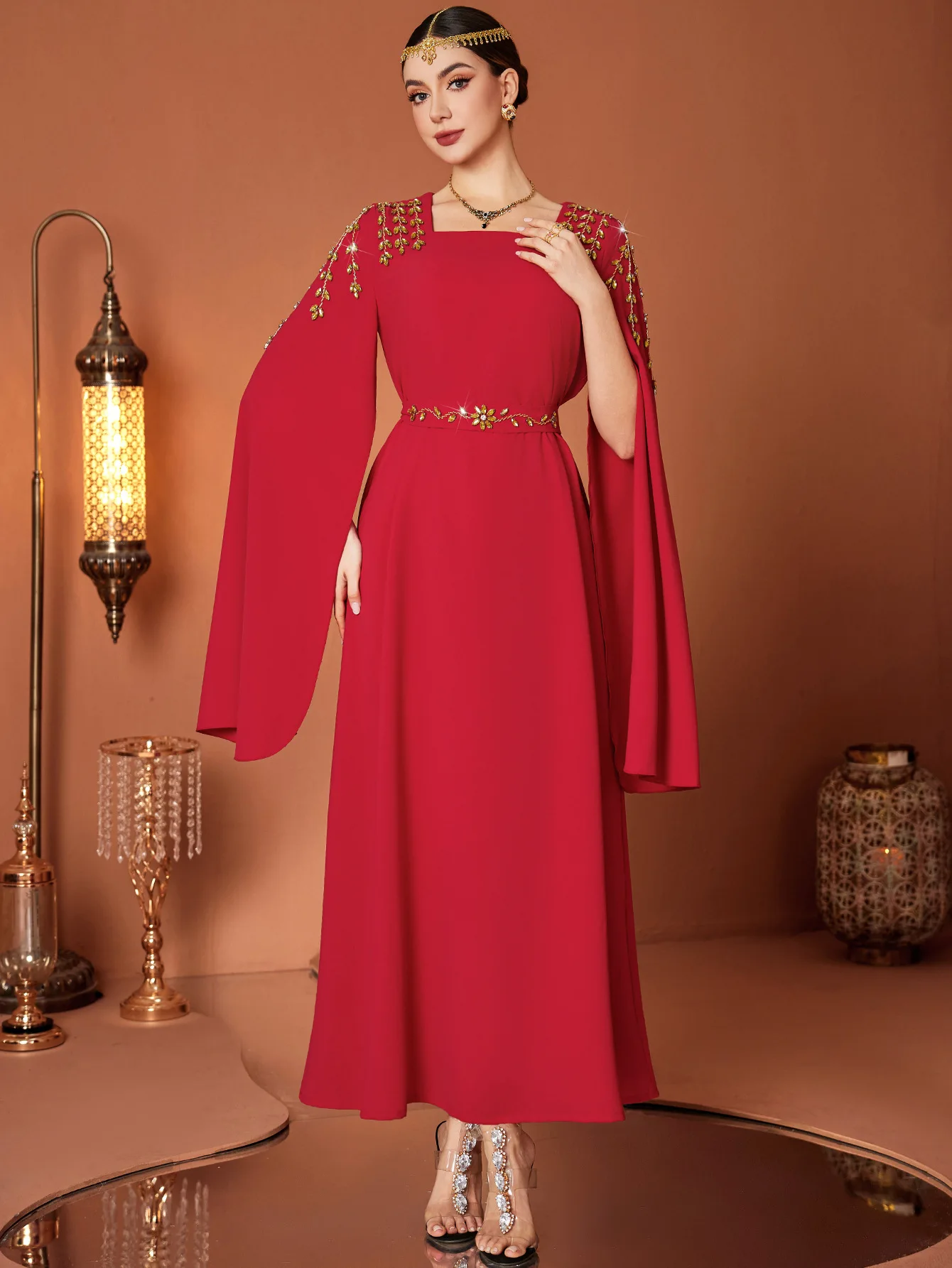 Eid Muslim dress women Abaya diamond maxi Long Dresses Vestidos Largos Party caftan Jalabiya Ramadan dubai Arab long Robe 2025