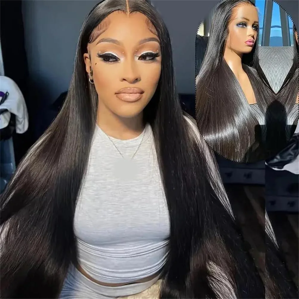 

13x4 13x6 HD Парики Фронта Шнурка Бесклеевые Прямые 360 Парики Фронта Шнурка Человеческих Волос Предварительно Сорванные Бразильские Парики 7x6 Застежка Для Женщин