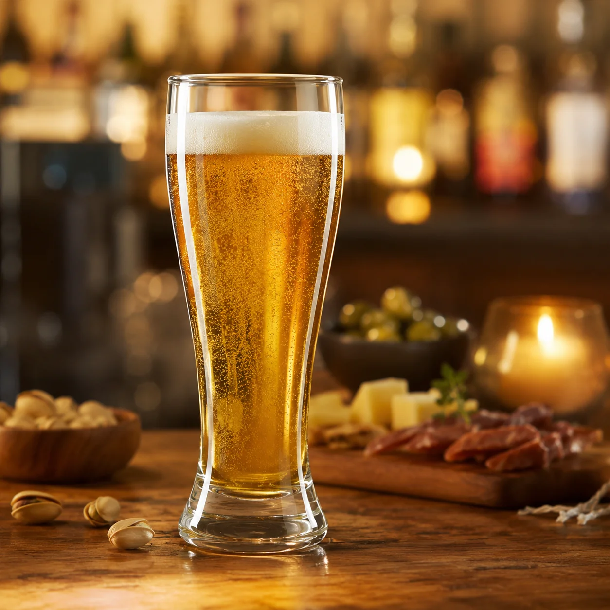Copo de Cerveja de 500ml, Copo Pilsner de Borossilicato de Alta Qualidade, Copo de Cerveja Transparente Alto com Base Estável para Lager, Ale, Cerveja de Barril, Bar Doméstico