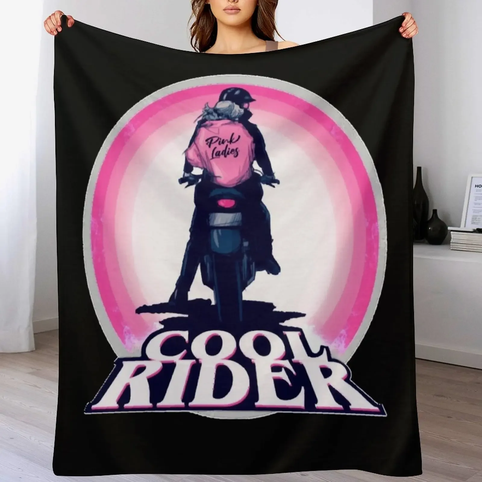 Grease 2 T-ShirtCool Rider Throw Blanket Decoratives warm for winter Bed linens Blankets