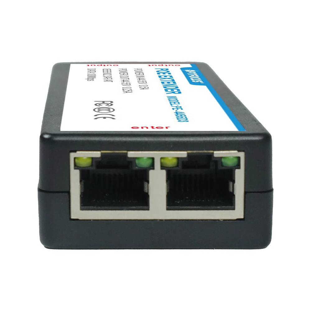 POE Extender 2 Ports Out 48V Output For CCTV IP Camera System 1:2 POE Splitter Extender