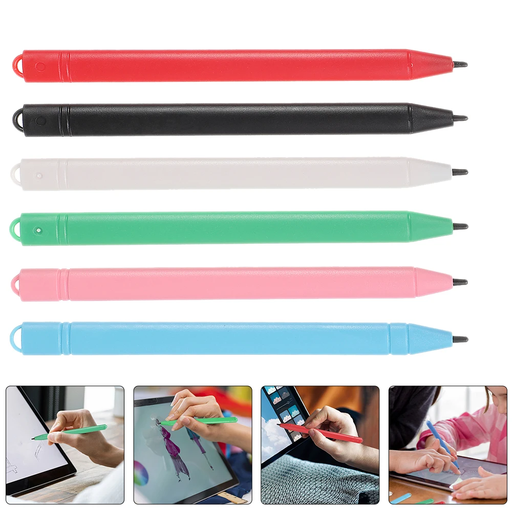 6 Pcs LCD Tablet Pen Stylus for Drawing Dot Computer Plastic Touch Screen