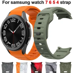 Silicone Strap for Samsung Galaxy Watch 7 6 5 40mm44mm 6 Classic 47mm 43mm/4 Classic 46mm 42mm Bracelet Galaxy Watch 5/5pro 45mm