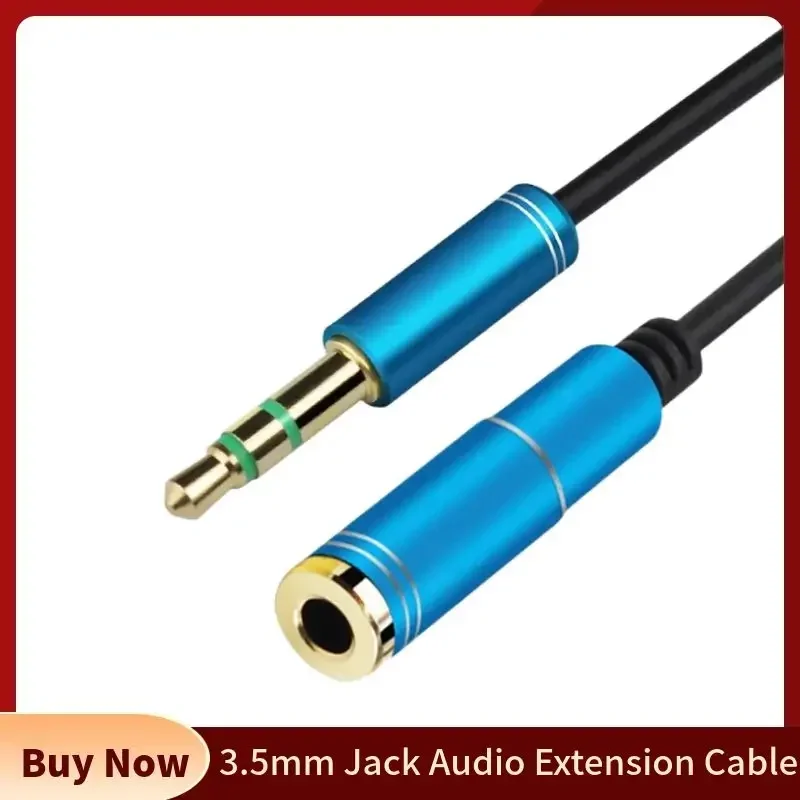 3.5mm przedłużacz Audio Jack 3.5 słuchawek męskich do żeńskich Cabo dla Huawei P20 lite Xiaomi głośnik Stereo 1M 1.5M 2M 3M 5 M