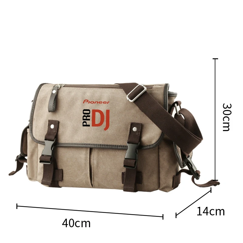 2024 Pionier Pro Dj Heren Schoudertas Reis Messenger Bag Waterdichte Mode Canvas Schoudertas Outdoor Casual Sportzak