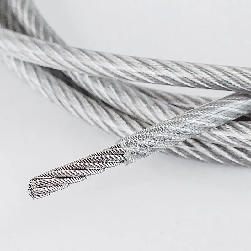 Diameter 0.5-8mm 304# Stainless Steel Wire Rope Soft Cable Fishing Clothesline Lifting Rustproof Line  2/5/20/50/100Meters