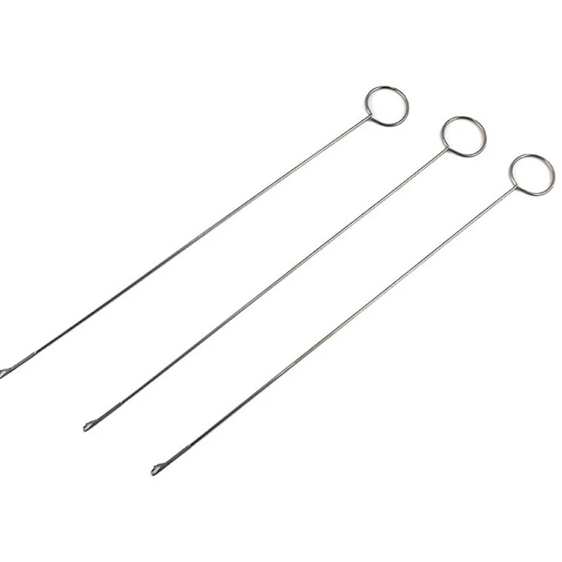 1pcs Stainless Steel Sewing Loop Turner Hook Turning Fabric Tubes Strap Tool
