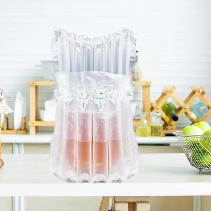 Travel Wine Bottle Protector Air Bubbles For Packaging Set Of 50 Shockproof Protector Cushion Sleeves For Wine Transportation